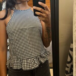 Checkered Halter Top